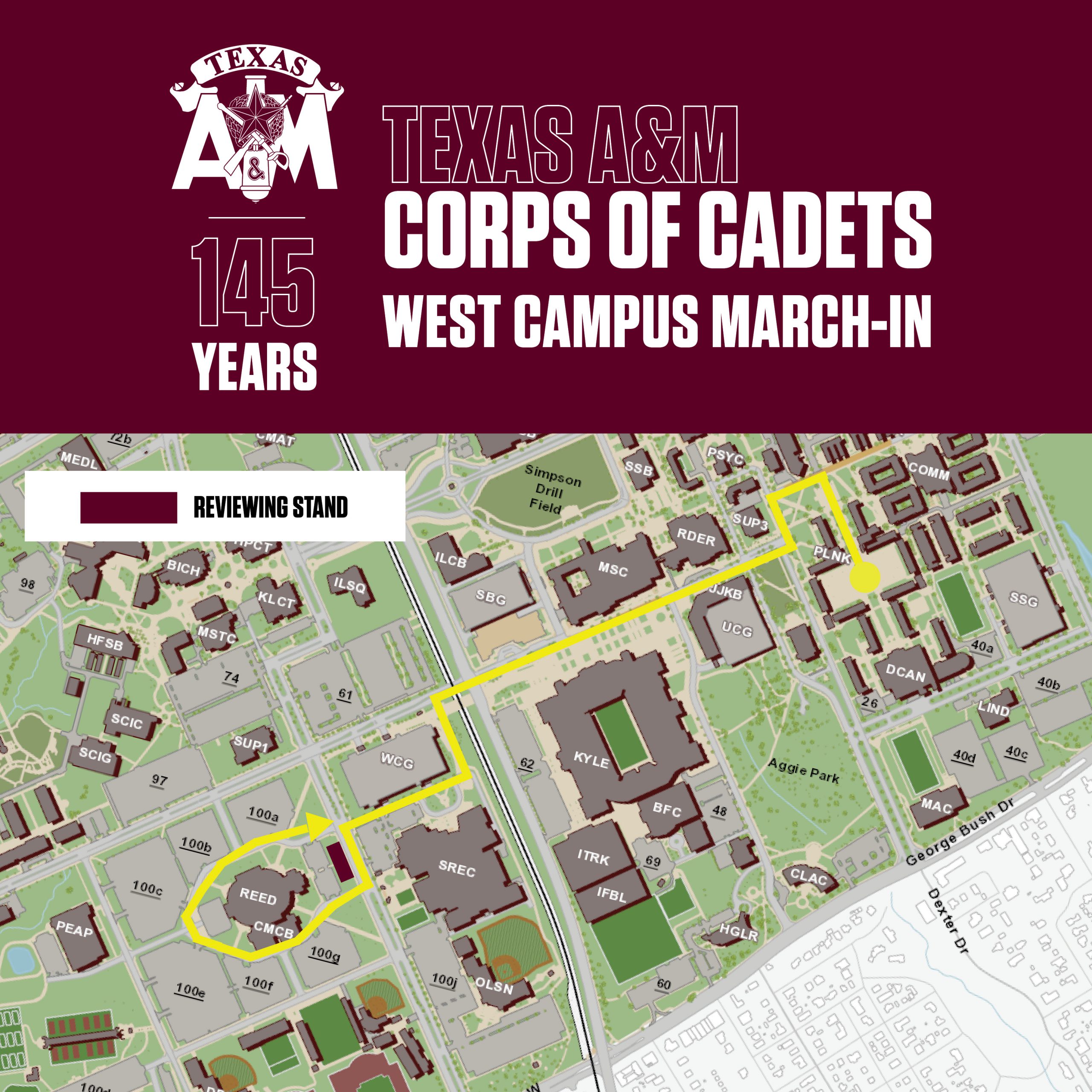 WEST Campus march in route