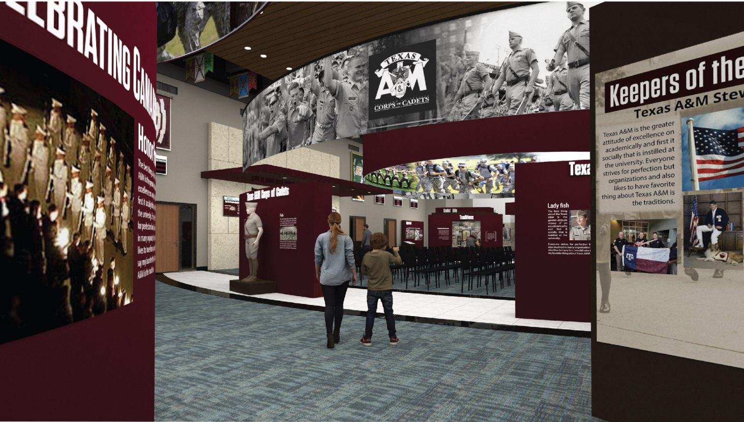 Digital Rendering of Proposed Renovations for the Corps Center