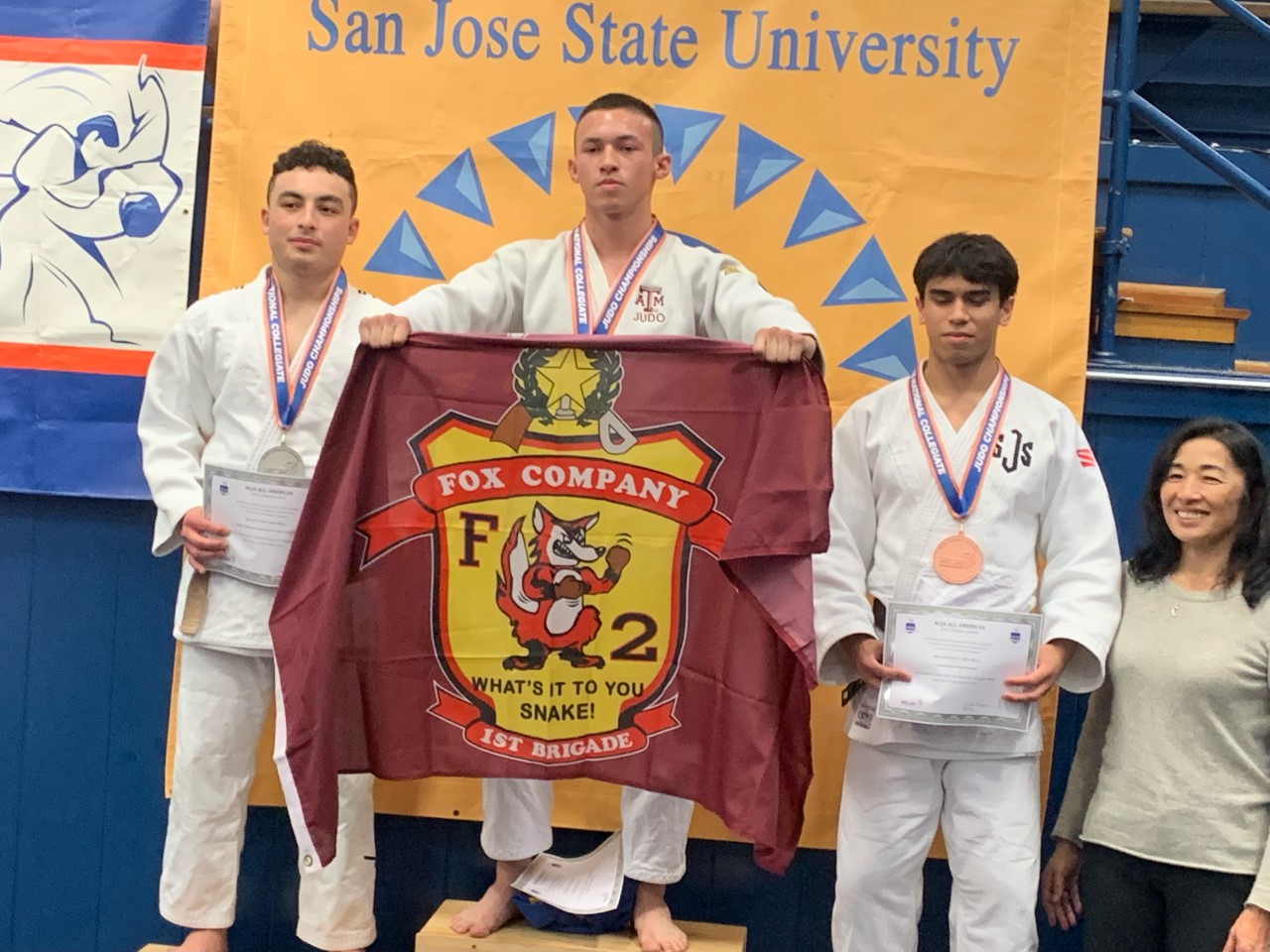 Cadet Steven Salazar '26 poses at national championship