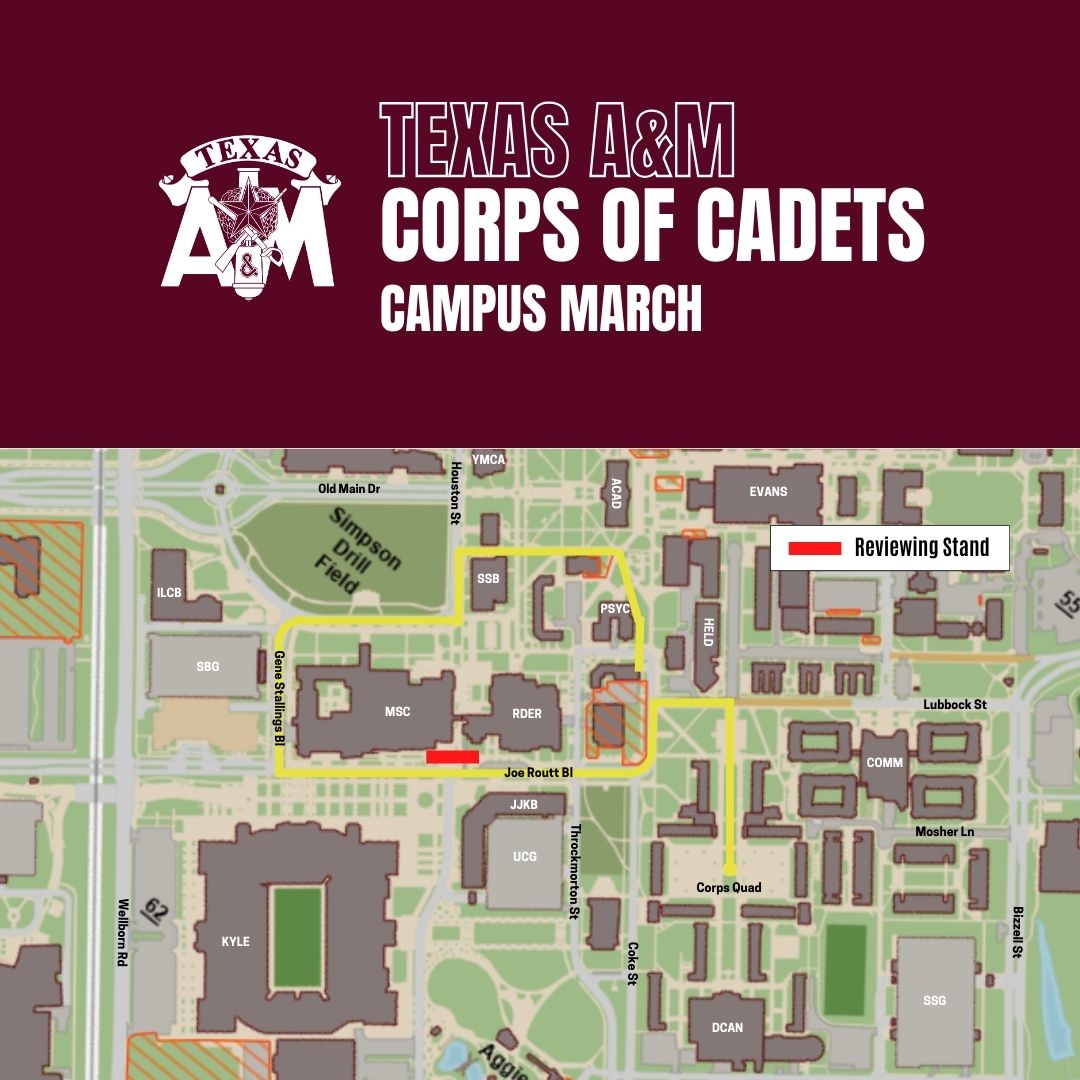 graphic of march route